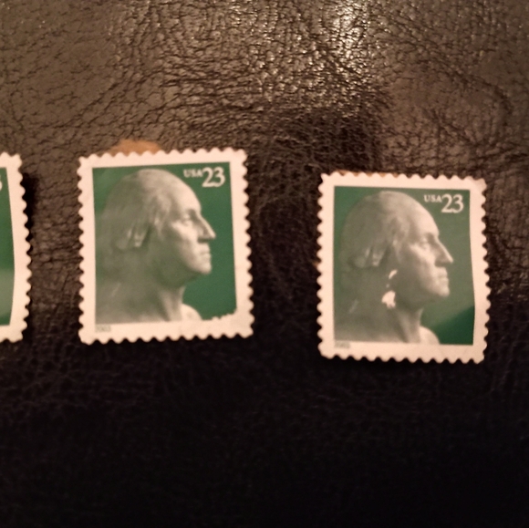 3/$10 🌟 Lot Of 3 USA 23 Cent Stamp Green George Washington Unstamped front - Picture 3 of 6
